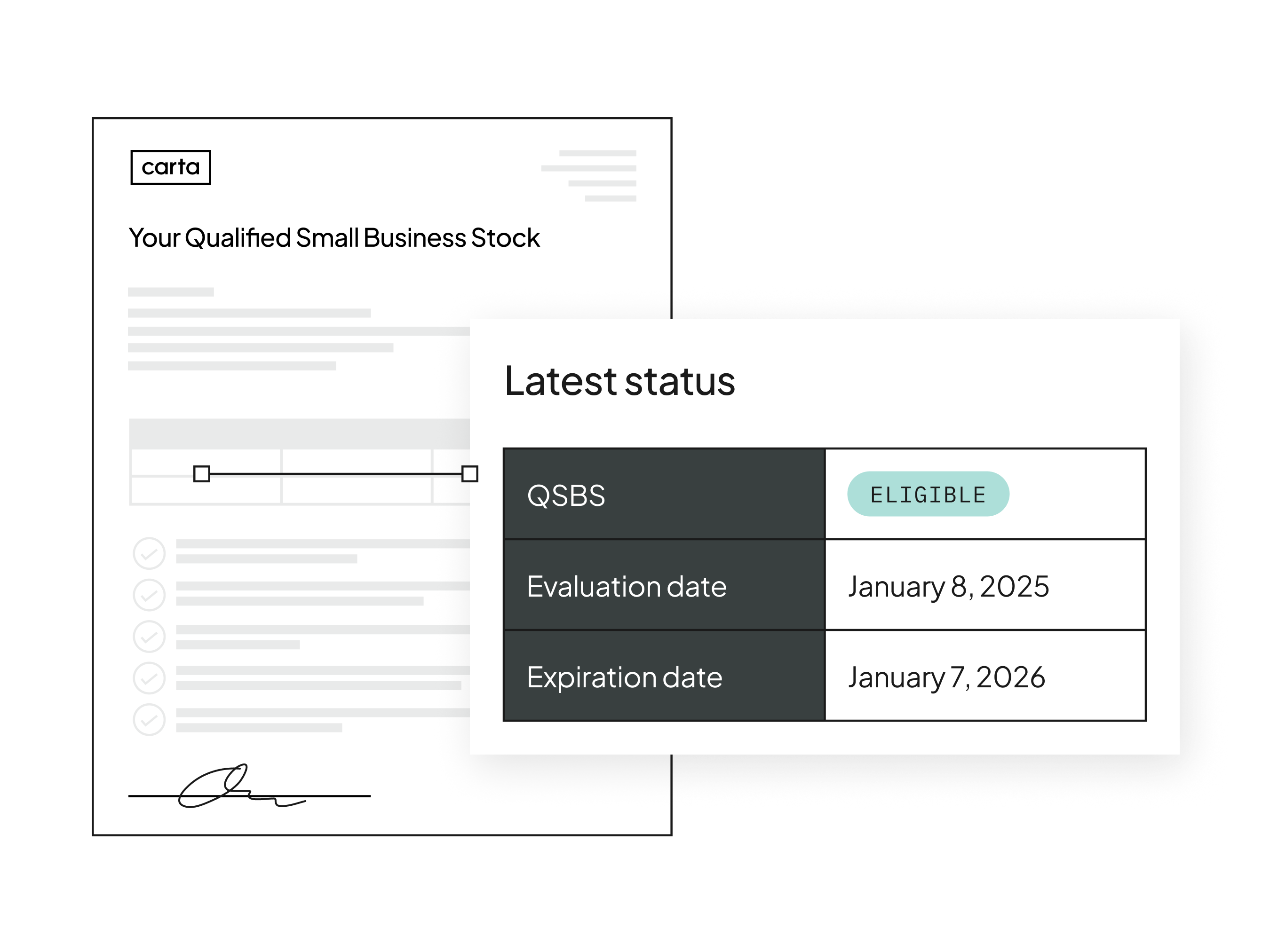 Media asset | Integrations - Dynasty | "QSBS attestation, built in"