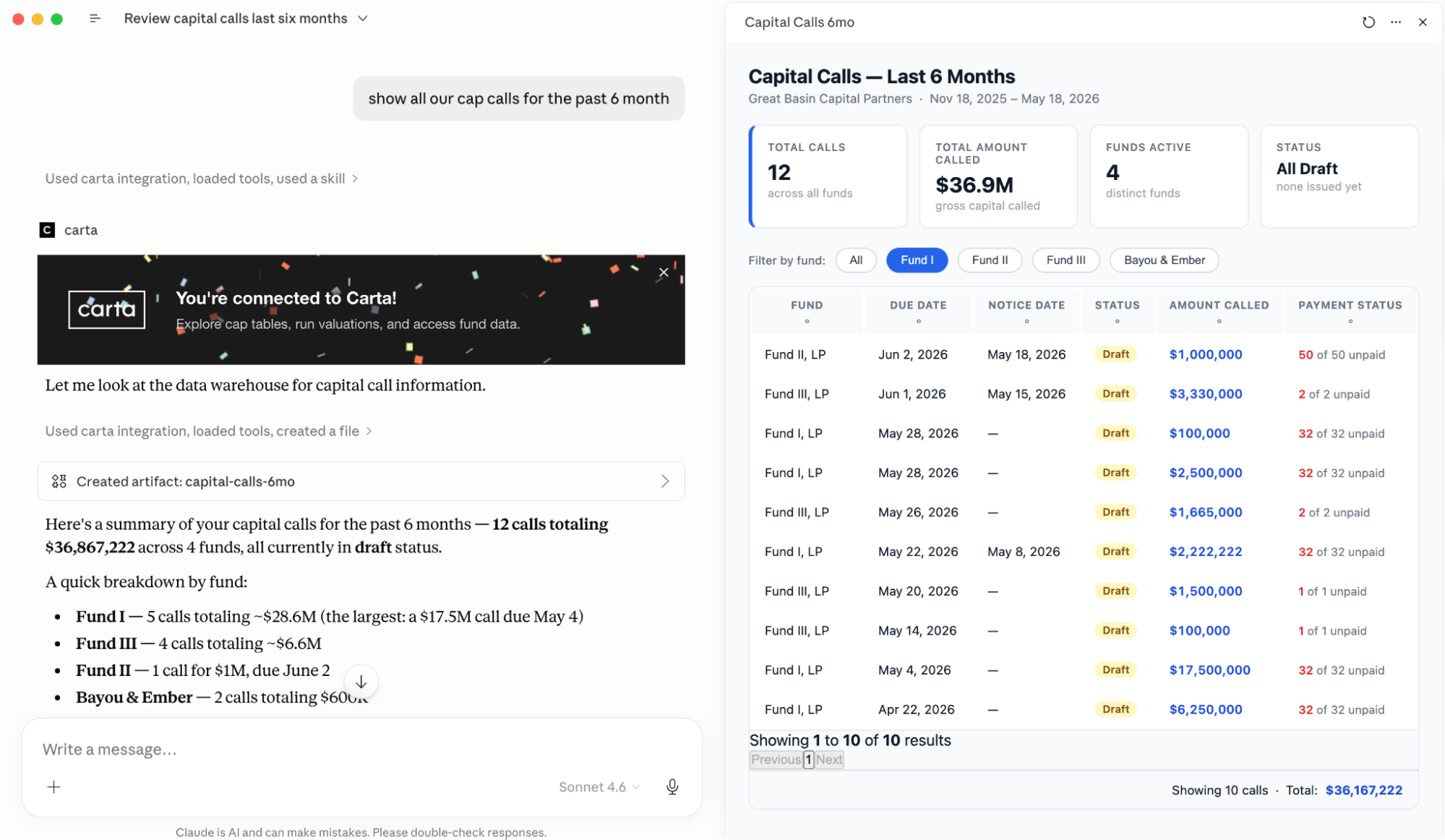 Capital activity tables are now surfaced in the Data Warehouse and queryable through the Investors Plugin