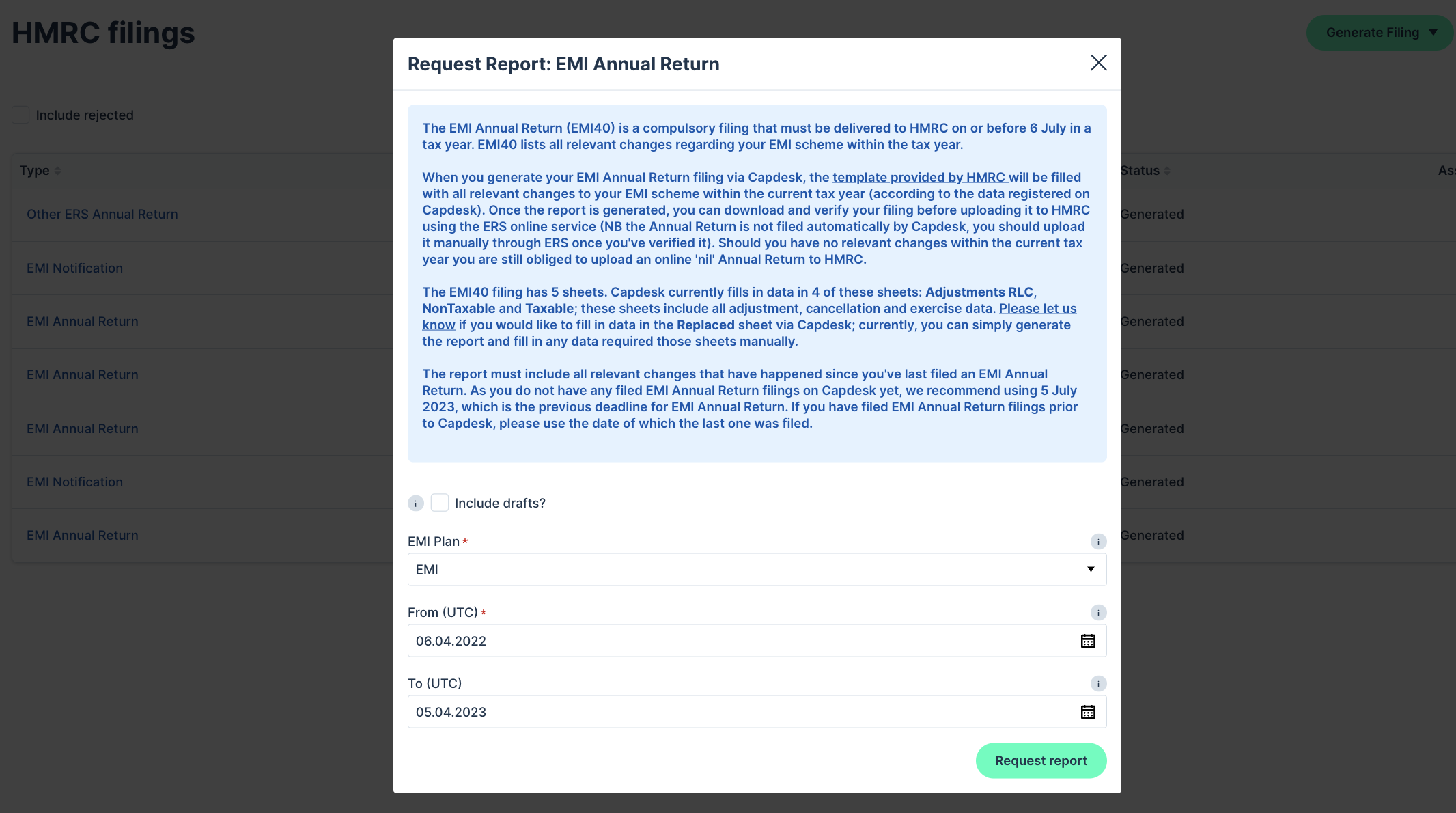 EMI annual return 2