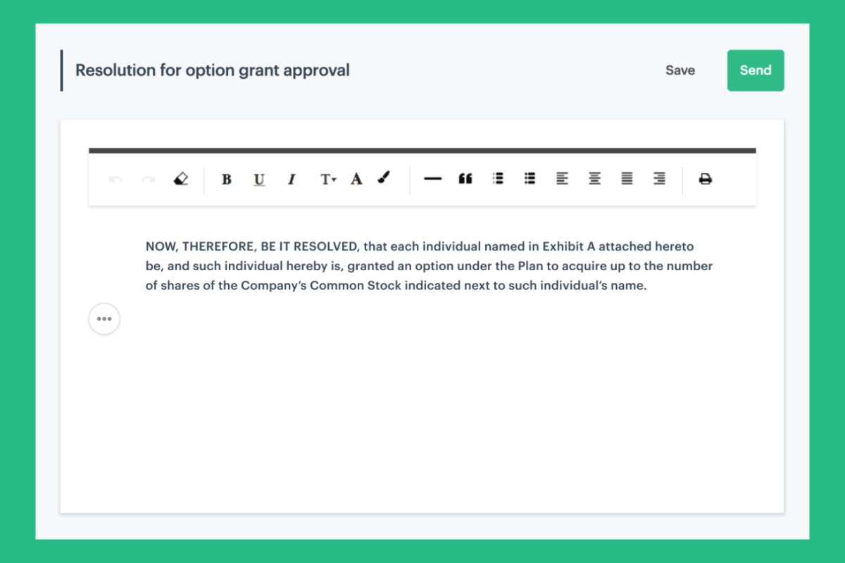 Get option grant and 409A valuation approvals without leaving Carta