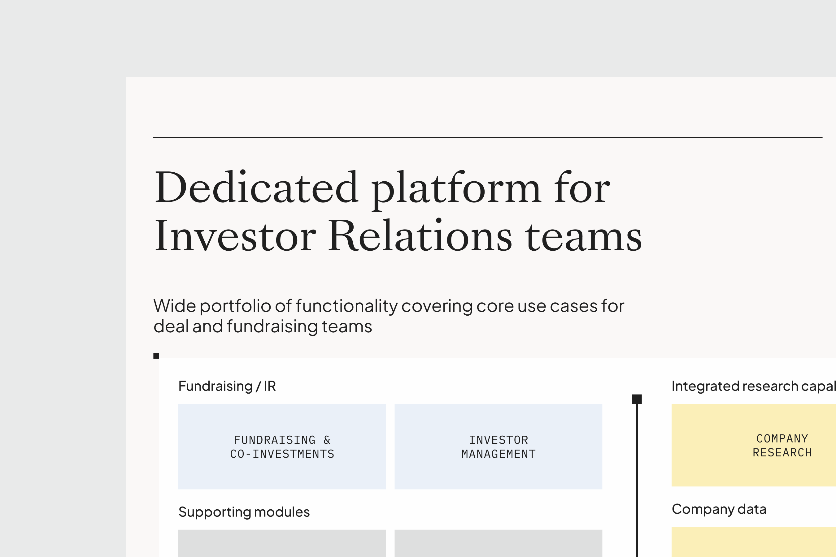 Your dedicated investor relations platform image