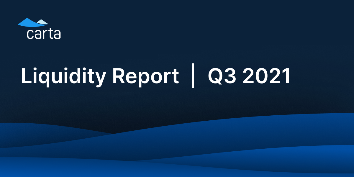 Cover slide to the Q3 2021 liquidity report