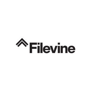 Filevine logo - bw