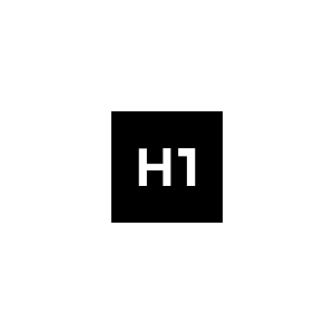 H1 logo - bw
