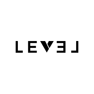Level logo - bw