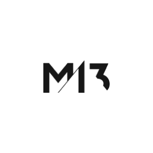 M13 logo - bw